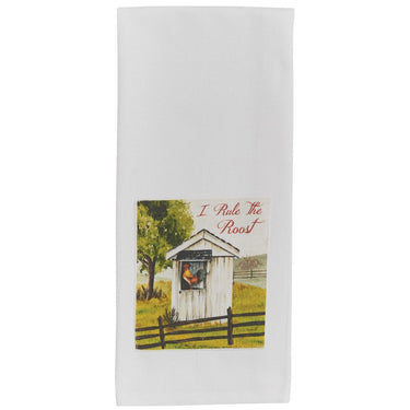 I Rule The Roost Printed Dishtowel - Set of 2 Park Designs - The Fox Decor